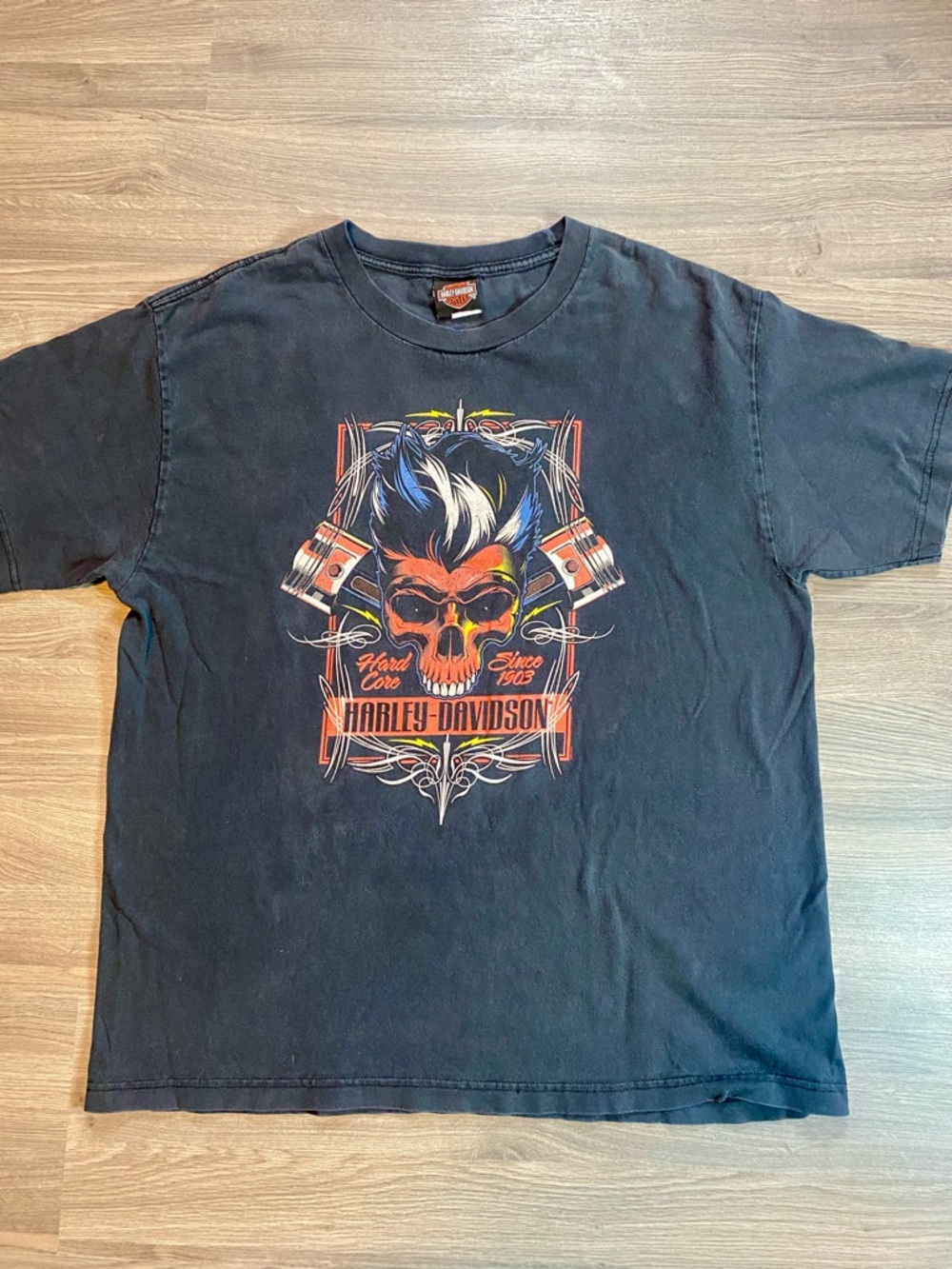 Y2K Harley-Davidson Skull & Pistons - Massachusetts